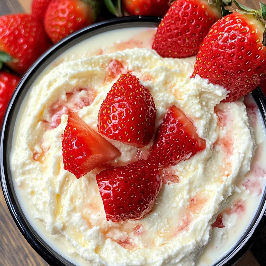 Creamy Strawberry Cheesecake Dip with Fresh Berries and Vanilla Cookies